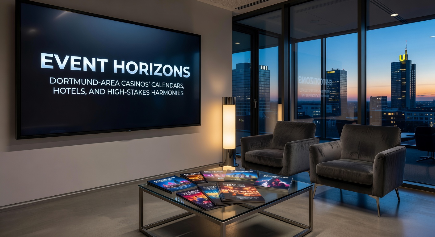 High-Stakes-Poker-Tisch bei einem Event im Ruhrgebiet-Casino mit harmonischer Live-Musik im Hintergrund